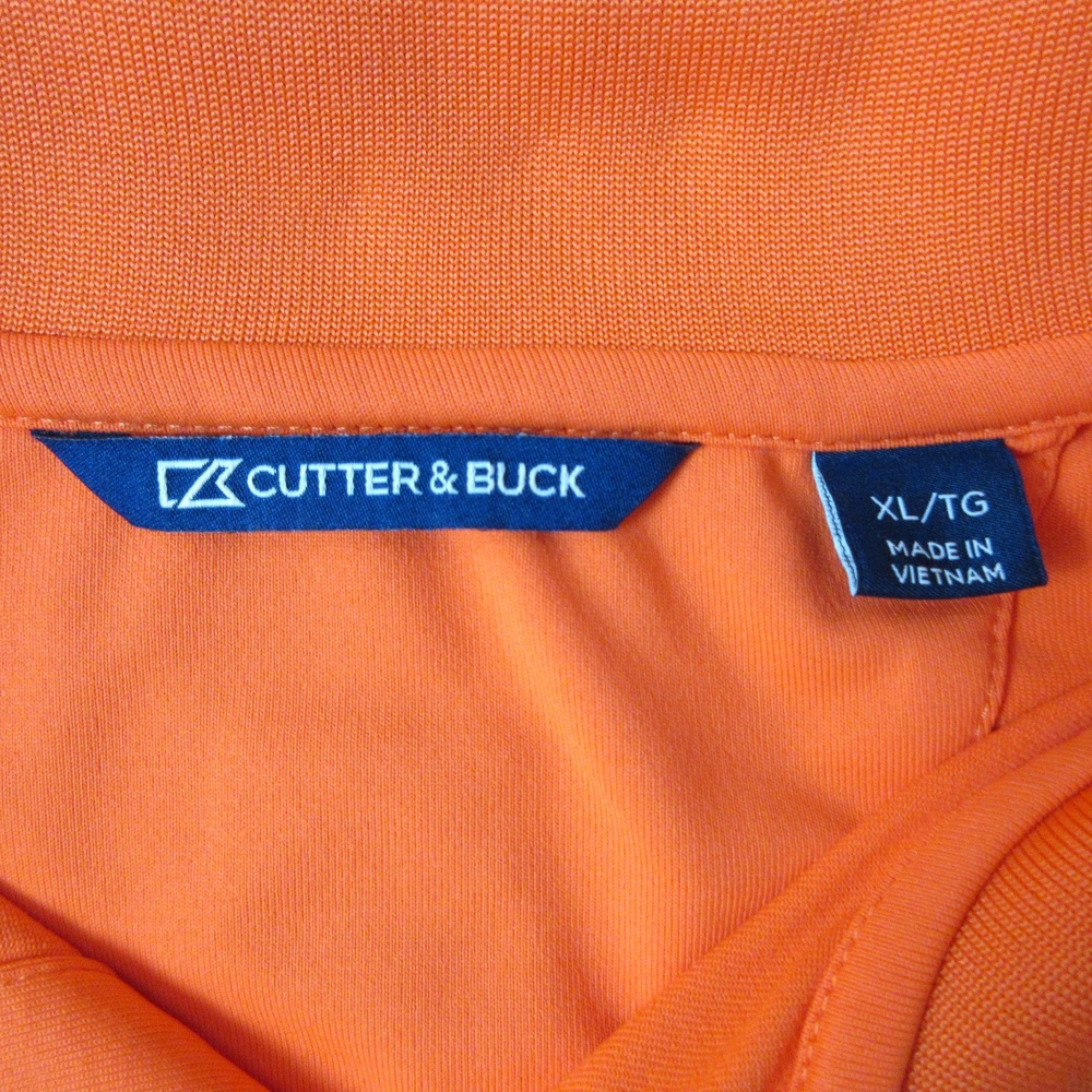 Cutter & Buck Polo Shirt Mens Size XL Orange Auburn Logo Athletic Collegiate - Picture 7 of 9